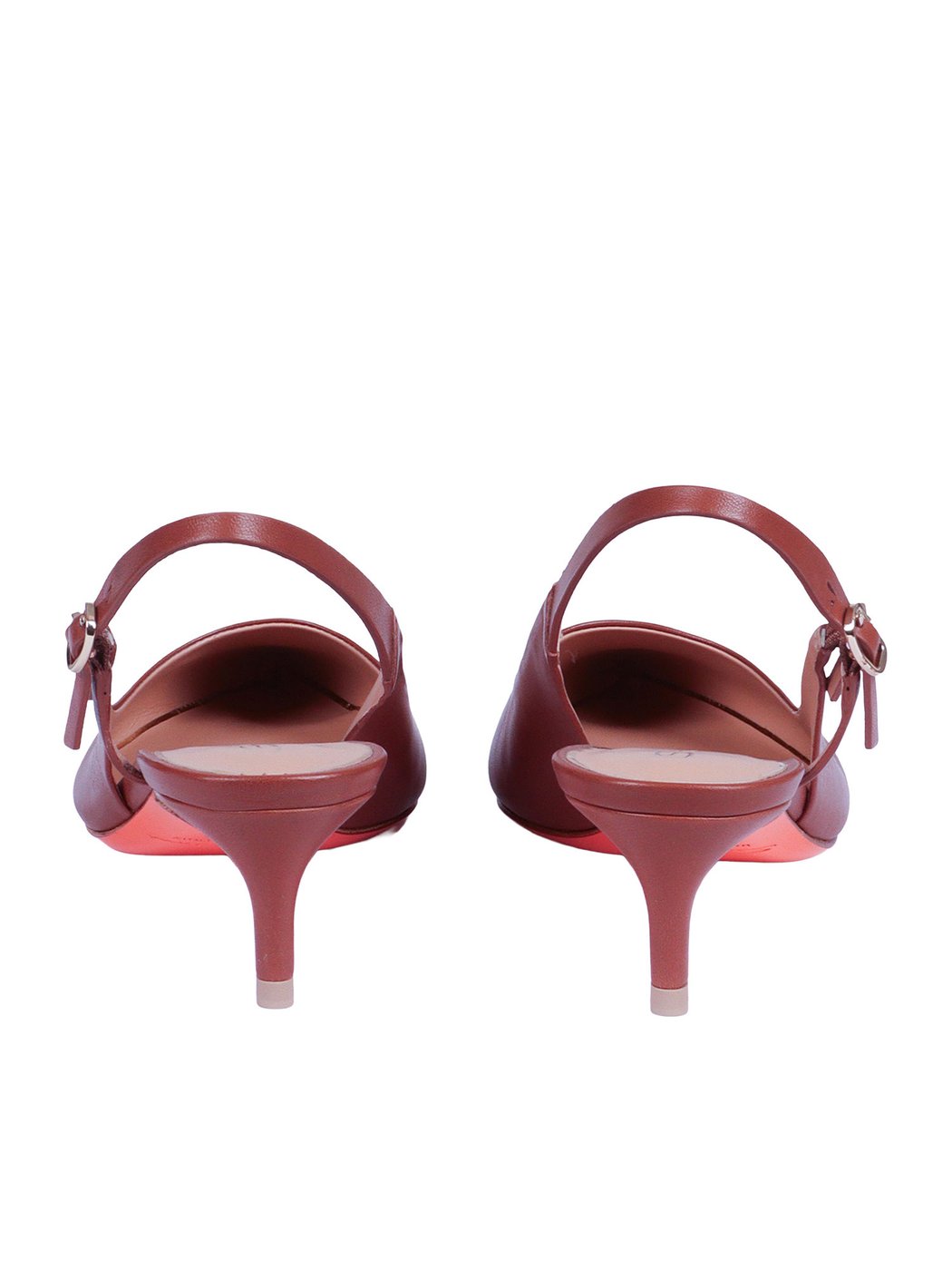 Audrey45 Double Buckle Slingback Pumps