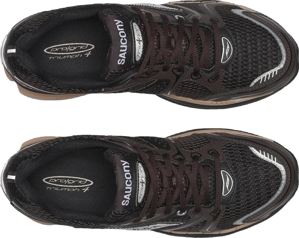 Dames Hardloopsneaker met premium demping Bruin