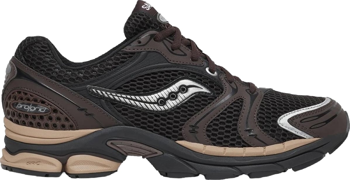 Dames Hardloopsneaker met premium demping Bruin