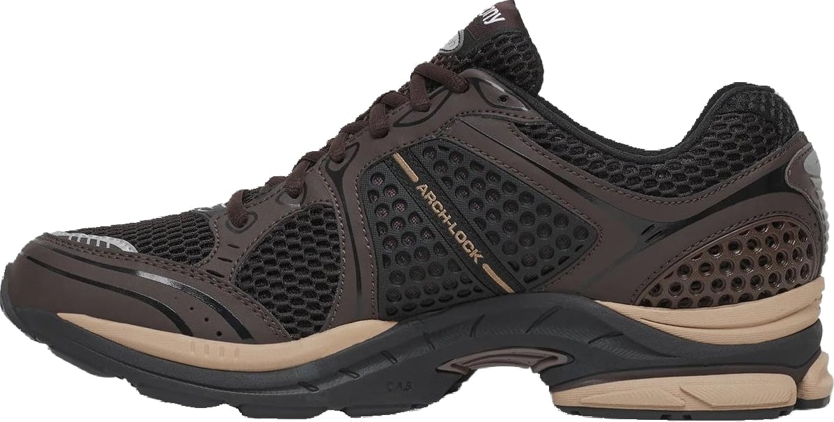 Dames Hardloopsneaker met premium demping Bruin