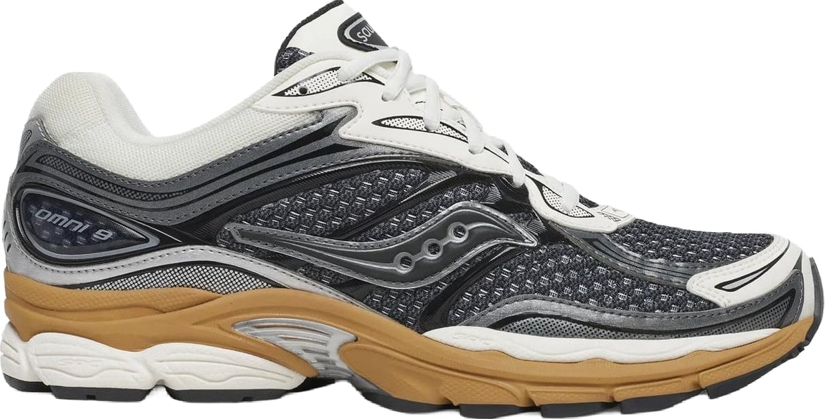 Heren Hardloopsneaker met demping en stabiliteit Grijs