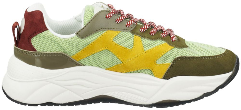 Scotch & Soda Green Goatskin Chunky Sneakers