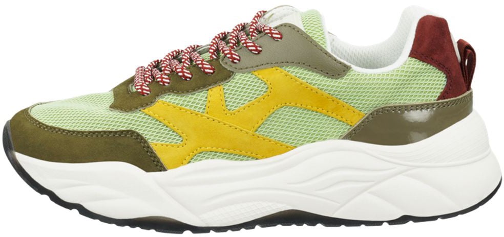 Scotch & Soda Green Goatskin Chunky Sneakers