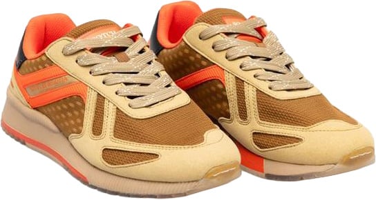 Scotch & Soda Beige Leather Sneakers