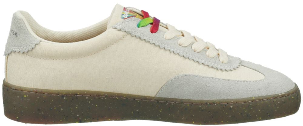 Scotch & Soda White Linen Low Top Sneakers