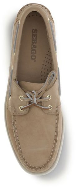 Sebago Beige Calf Leather Bos Taurus Slip-On Loafers