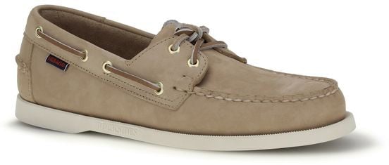 Sebago Beige Calf Leather Bos Taurus Slip-On Loafers