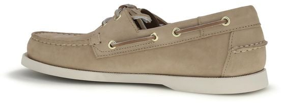 Sebago Beige Calf Leather Bos Taurus Slip-On Loafers