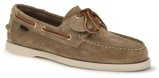 Sebago Beige Calf Leather Bos Taurus Slip-On Loafers