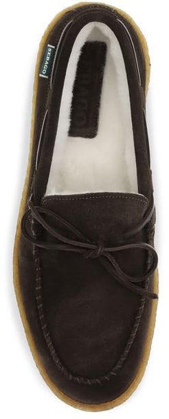 Sebago Brown Calf Leather Bos Taurus Slip-On Loafers