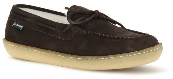 Sebago Brown Calf Leather Bos Taurus Slip-On Loafers
