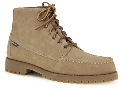 Sebago Beige Calf Leather Bos Taurus Lace-Up Boots