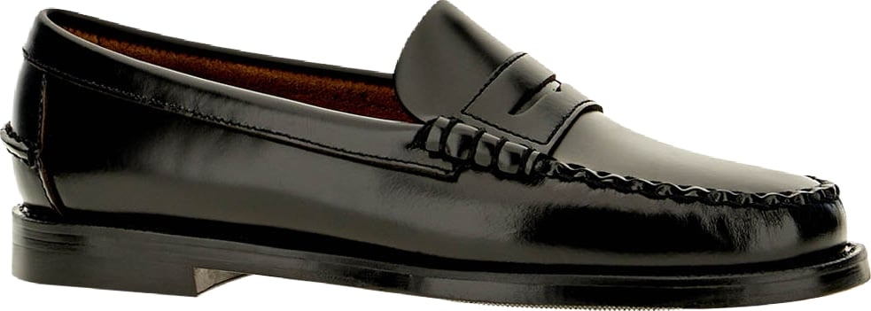 Sebago Black leather Classic Dan loafer