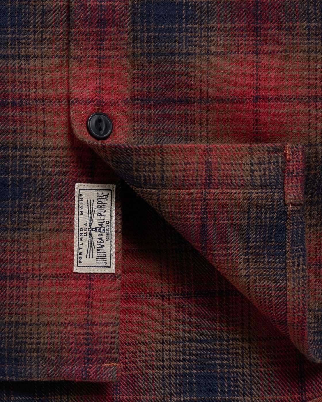 Camicia Mizzen Marrone/Rossa/Arancione
