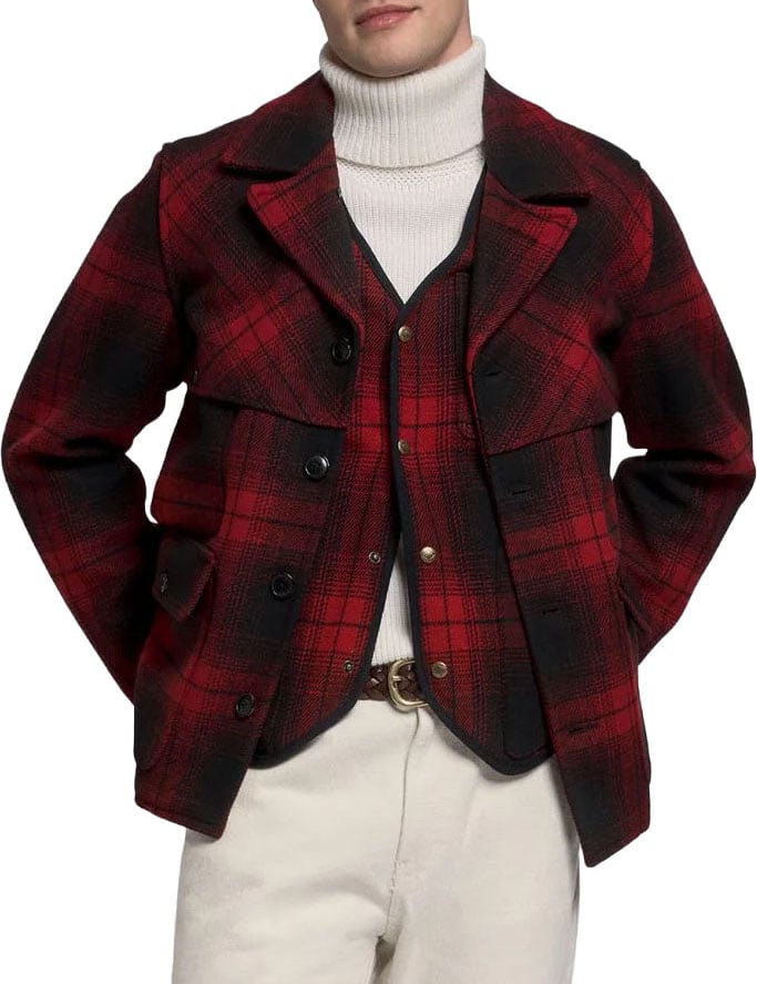 Giacca Ranger Check Rossa/Nera