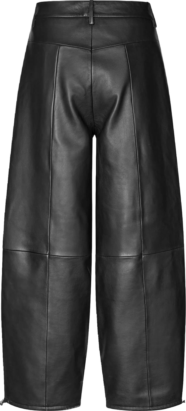 Second Female - 61308 - Aluka Leather Trousers - 8001 Black