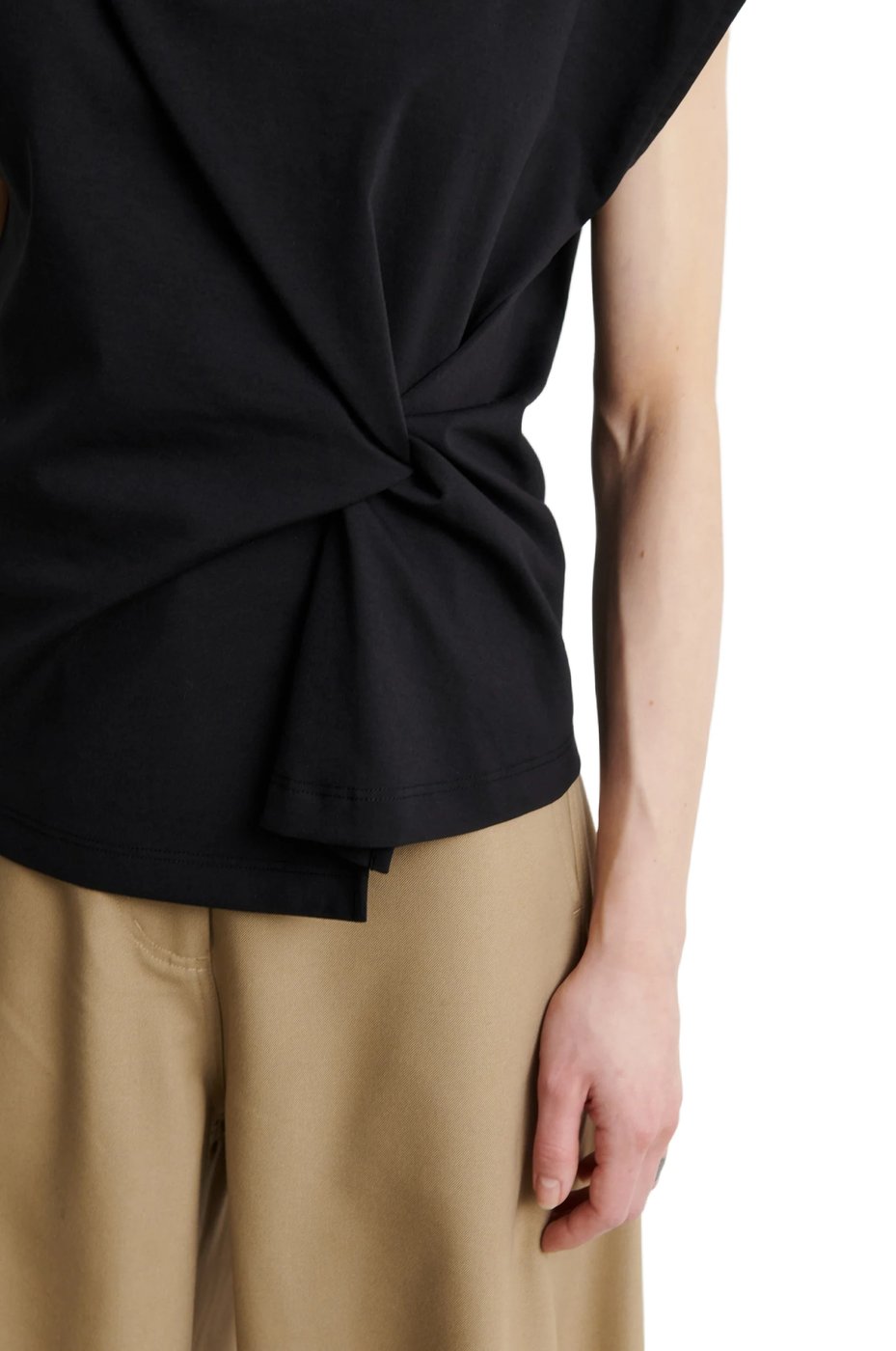 Second Female - 61258 - Arkai Drape Top - 8001 Black