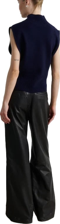 Second Female - 61372 - Longo Knit T-neck Vest - 5994 Night Sky