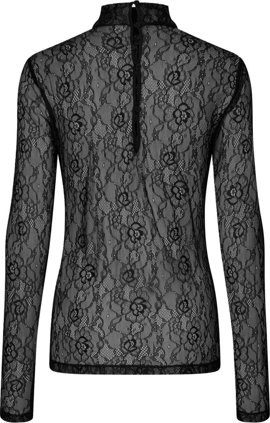 Second Female - 61313 - Luria LS Lace Tee - 8001 Black