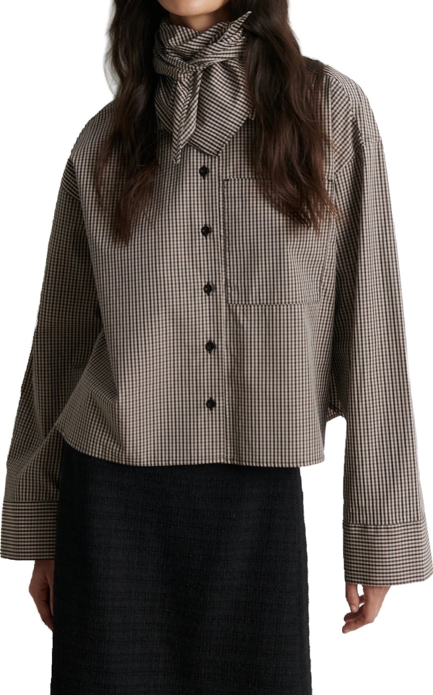 Second Female - 61287 - Redford Tie Shirt - 6004 Chinchilla