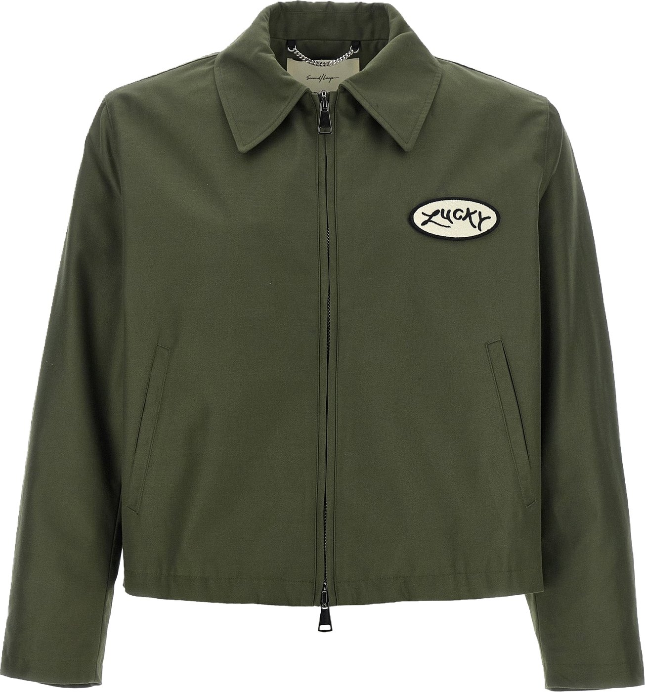 SECOND/LAYER Bicolor Polyester Full-Length Jacket