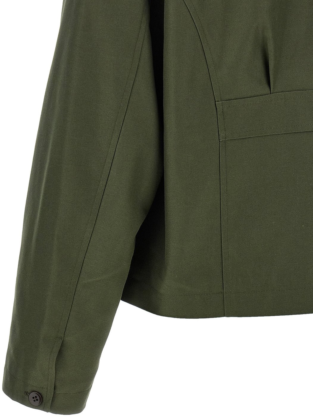 SECOND/LAYER Bicolor Polyester Full-Length Jacket