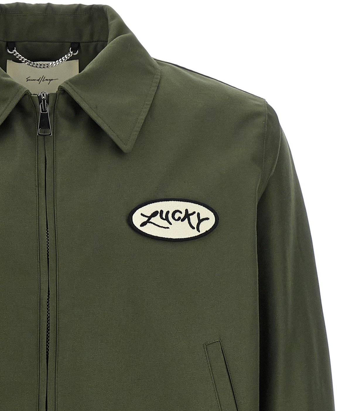 SECOND/LAYER Bicolor Polyester Full-Length Jacket