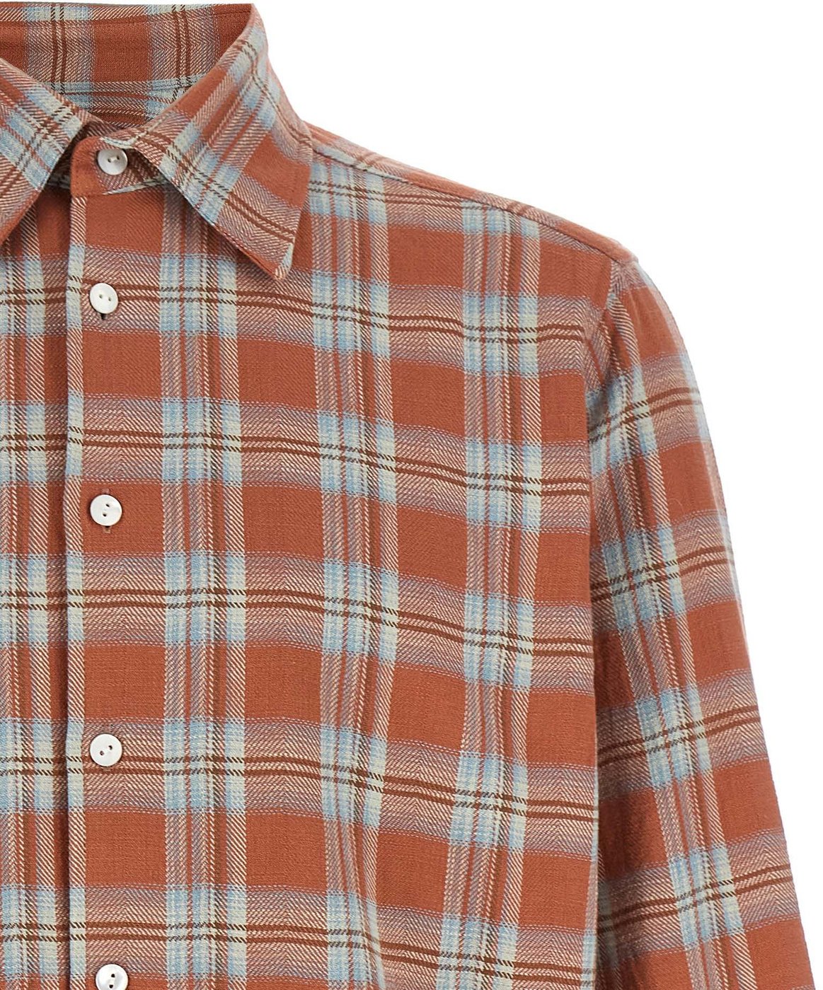 SECOND/LAYER Orange Cotton Blouse