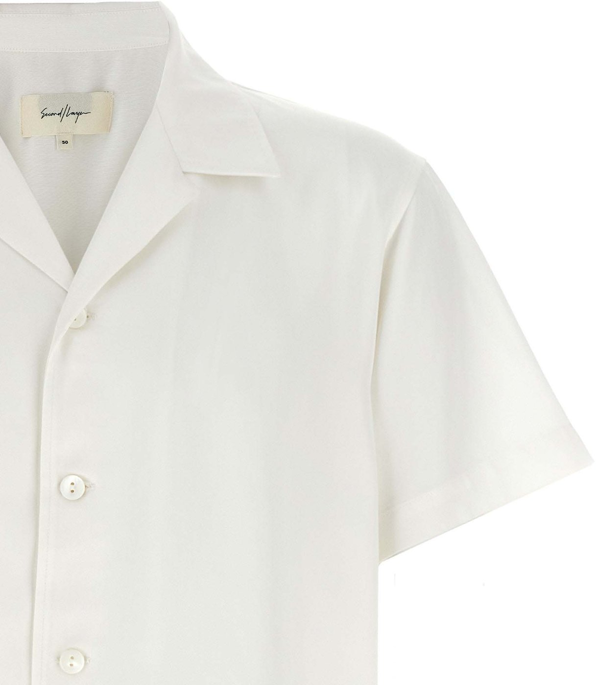 SECOND/LAYER White Lyocell Blouse