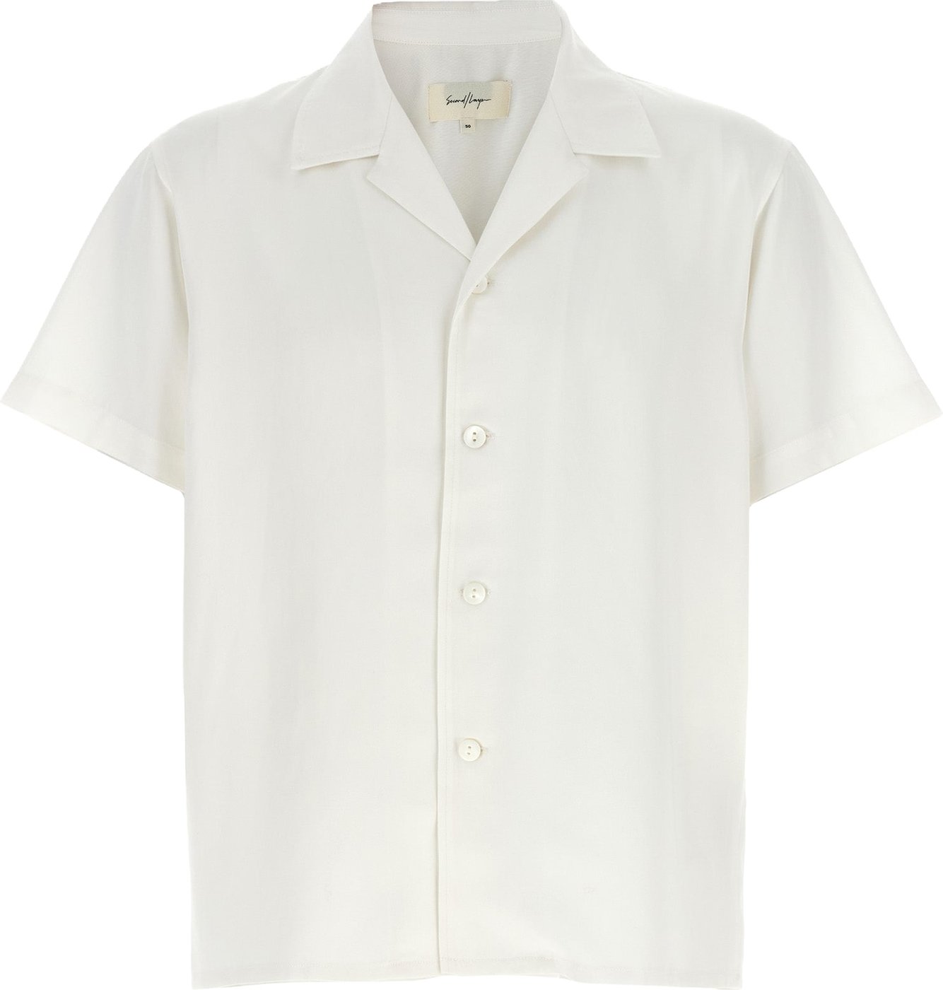 SECOND/LAYER White Lyocell Blouse