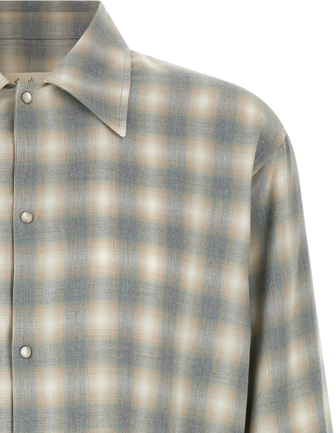 SECOND/LAYER Gray Cotton Blouse