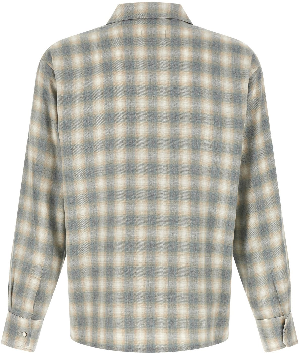 SECOND/LAYER Gray Cotton Blouse