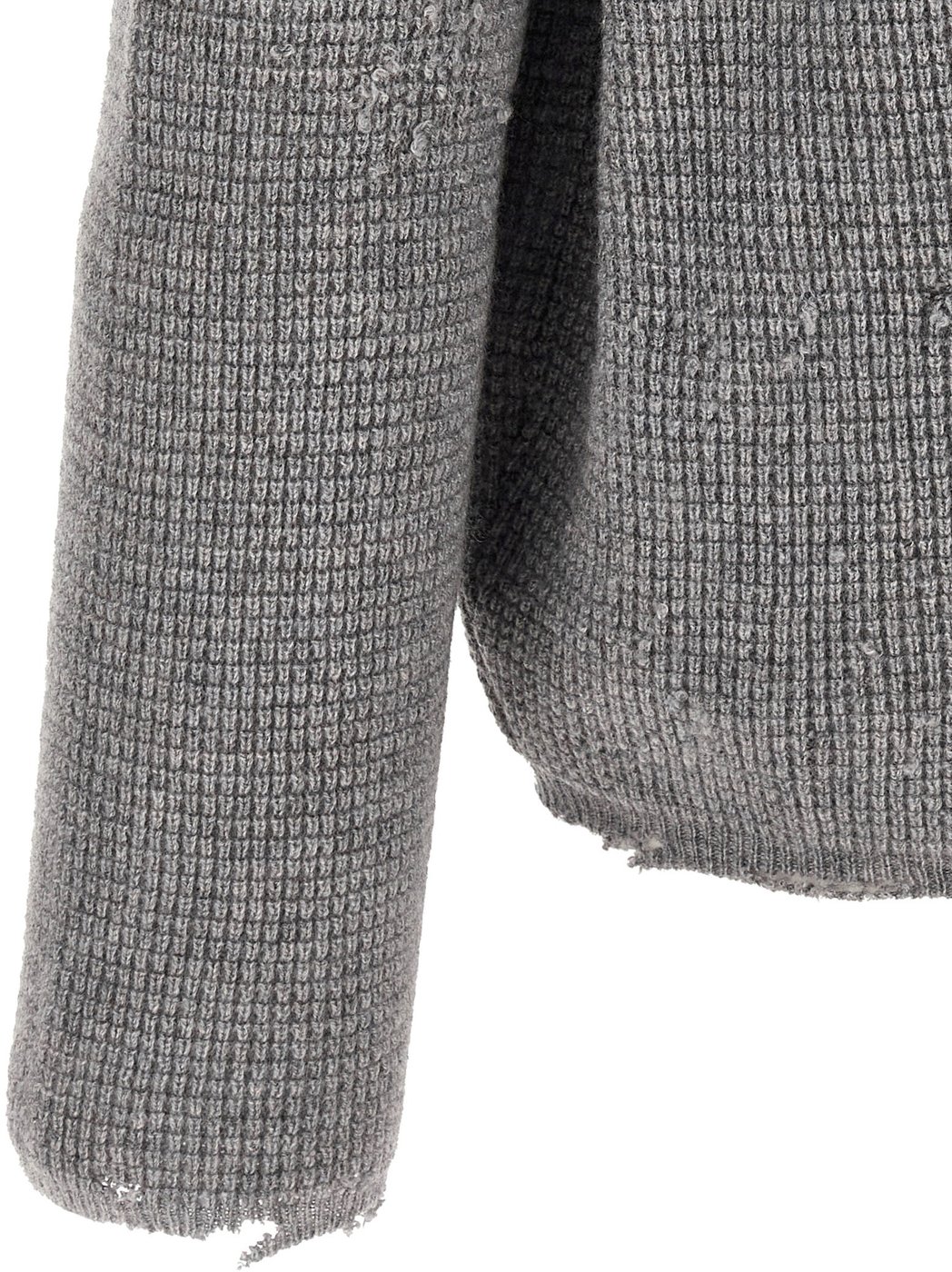 SECOND/LAYER Gray Wool Cardigan