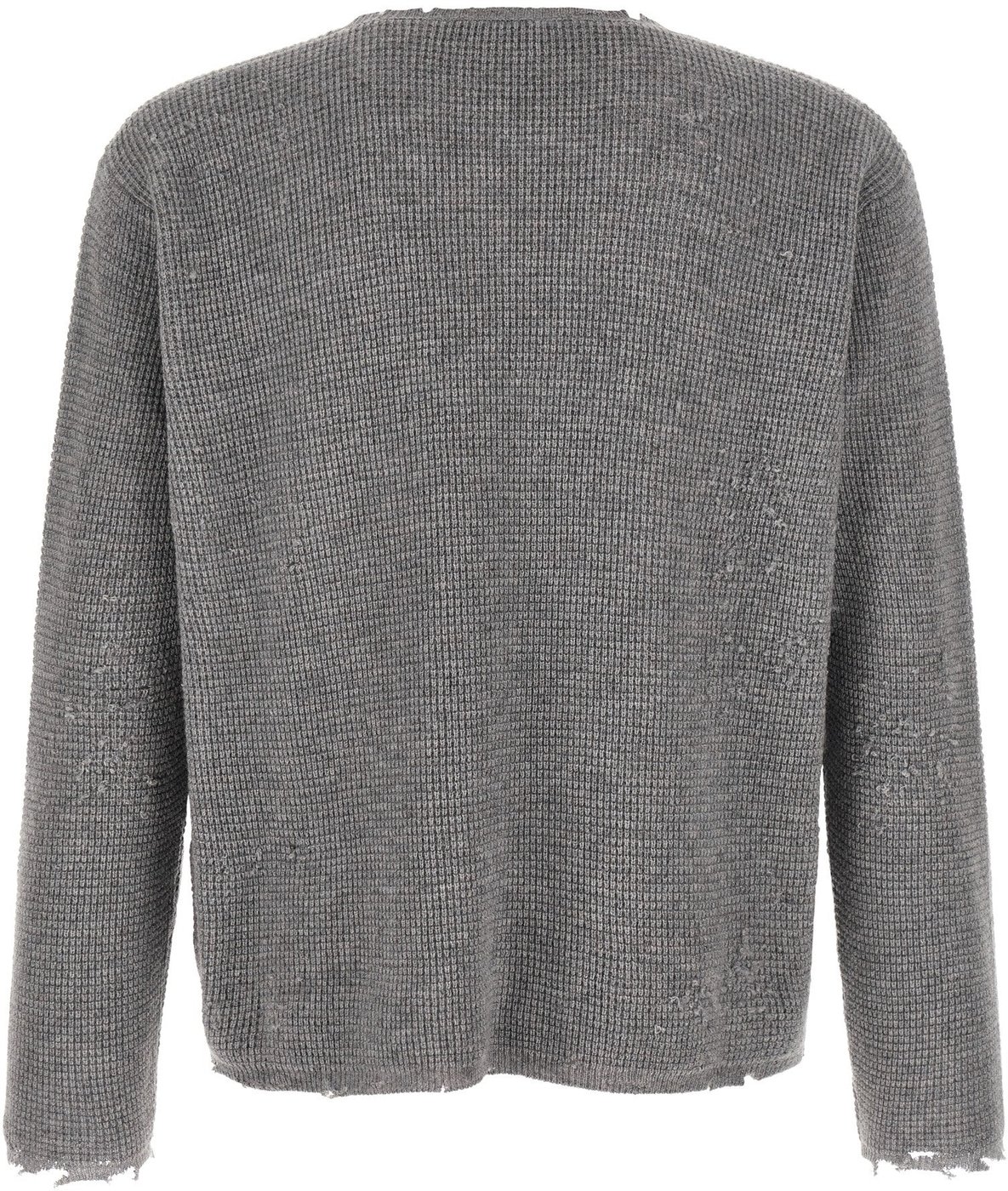 SECOND/LAYER Gray Wool Cardigan