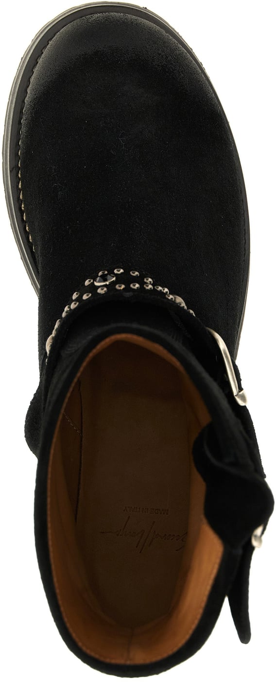 SECOND/LAYER Black Calfskin Ankle Boots