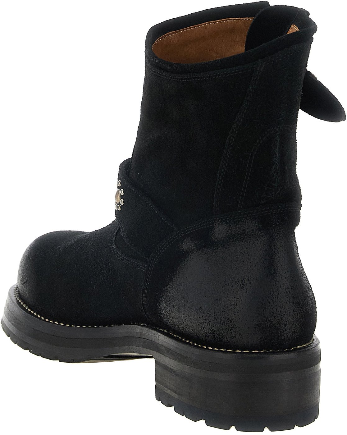 SECOND/LAYER Black Calfskin Ankle Boots