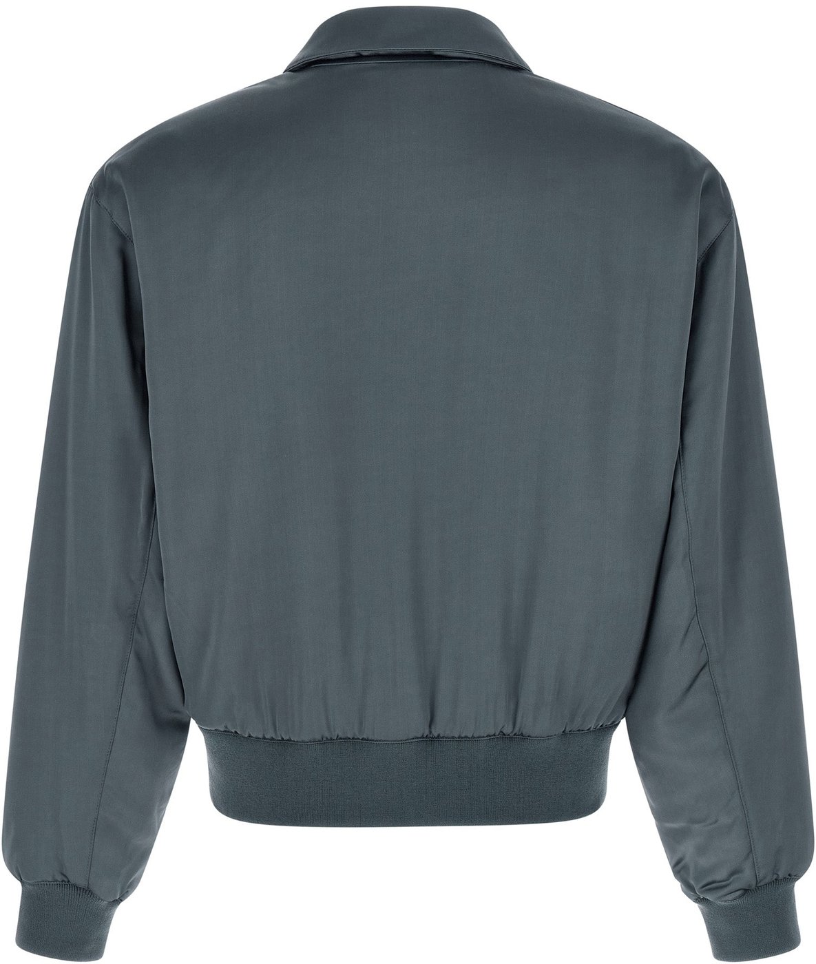 SECOND/LAYER Gray Viscose Bomber