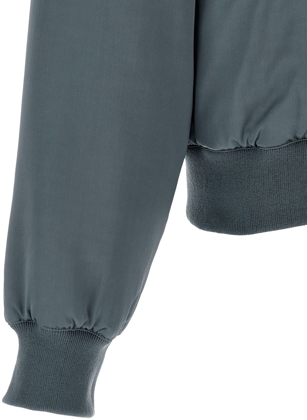 SECOND/LAYER Gray Viscose Bomber