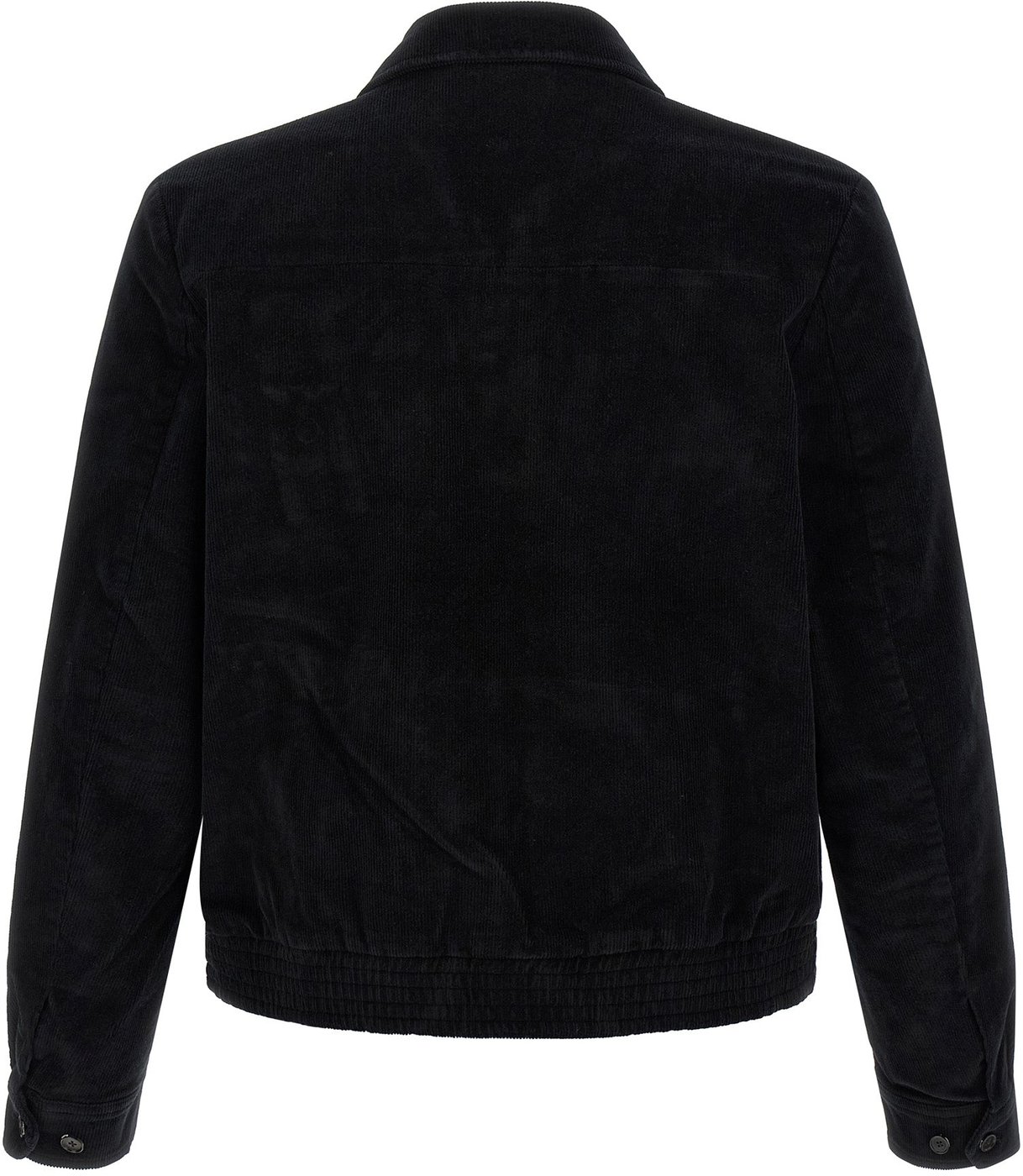 SECOND/LAYER Black Cotton Full-Length Jacket
