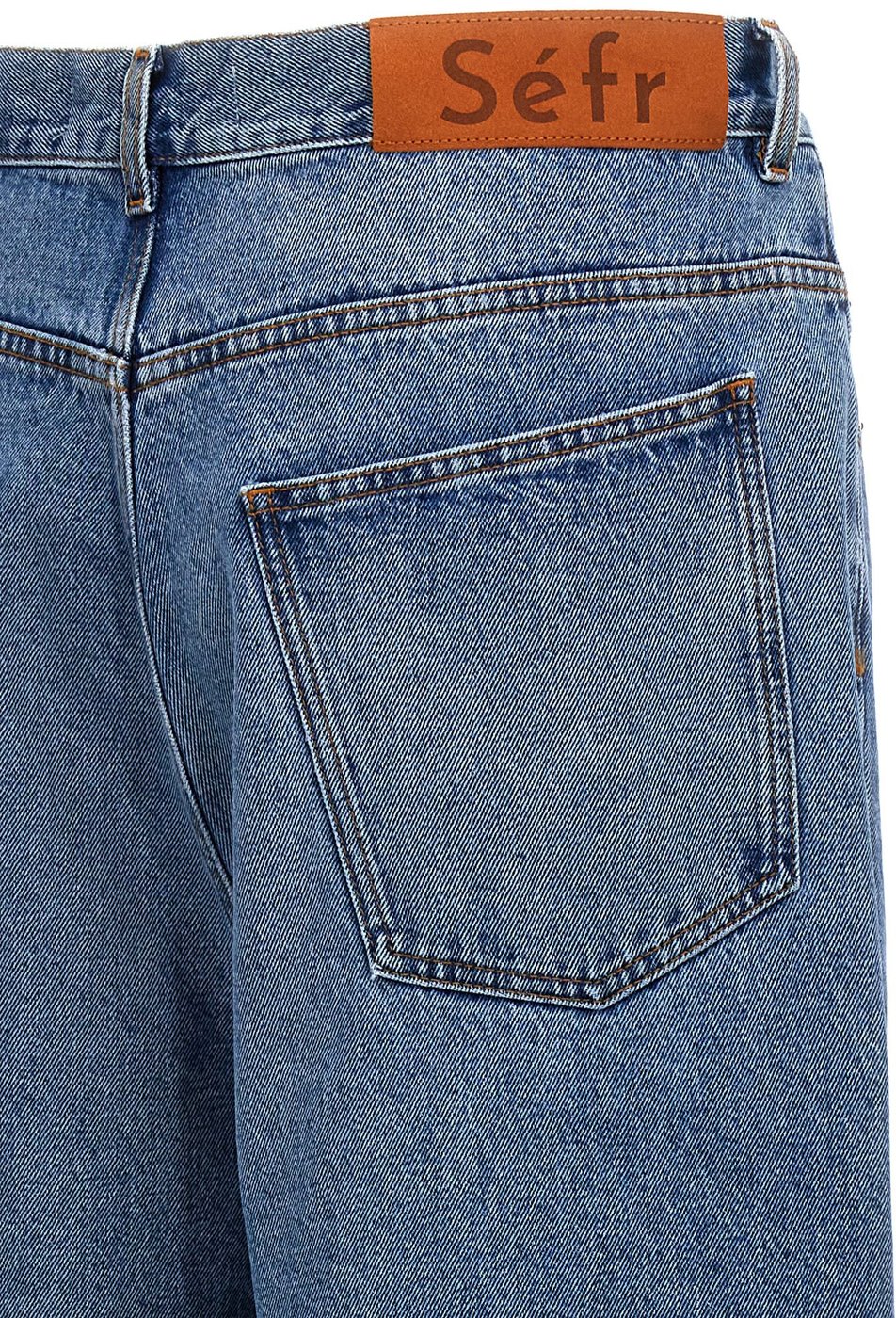 SÉFR Blue Cotton Jeans Denim