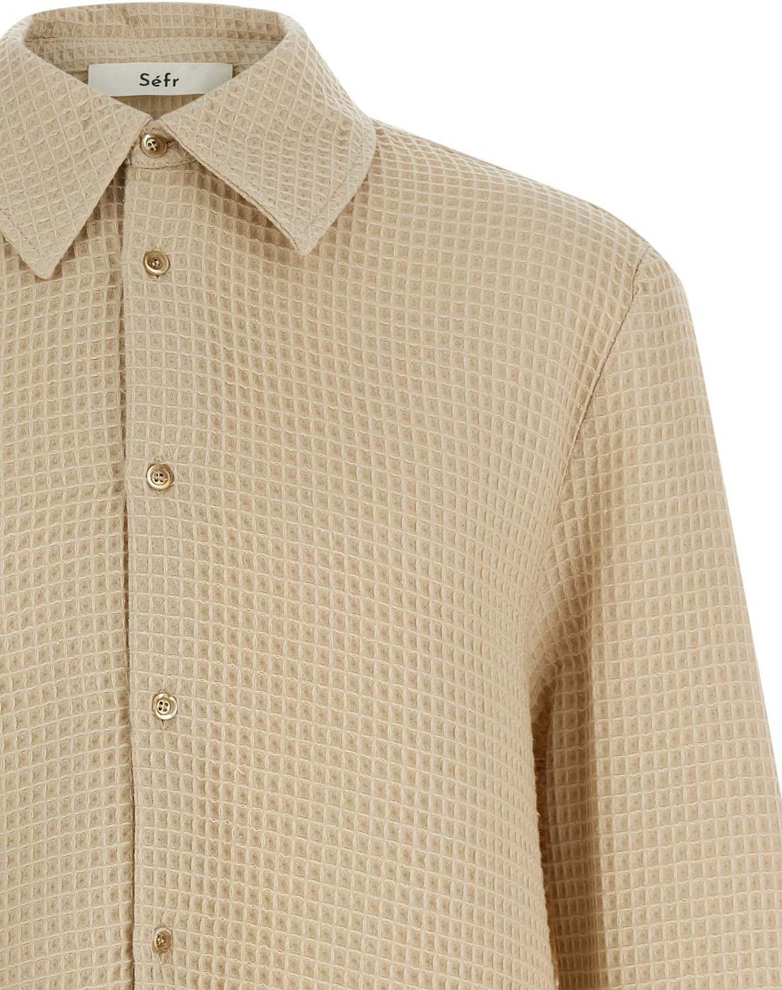 SÉFR Beige Cotton Blouse