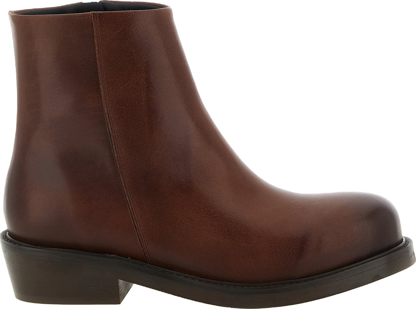 SÉFR Brown Calfskin Ankle Boots