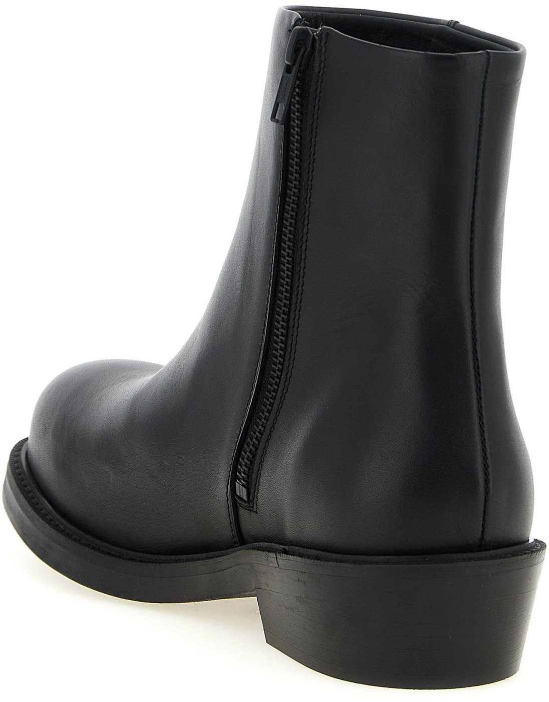 SÉFR Black Calfskin Ankle Boots