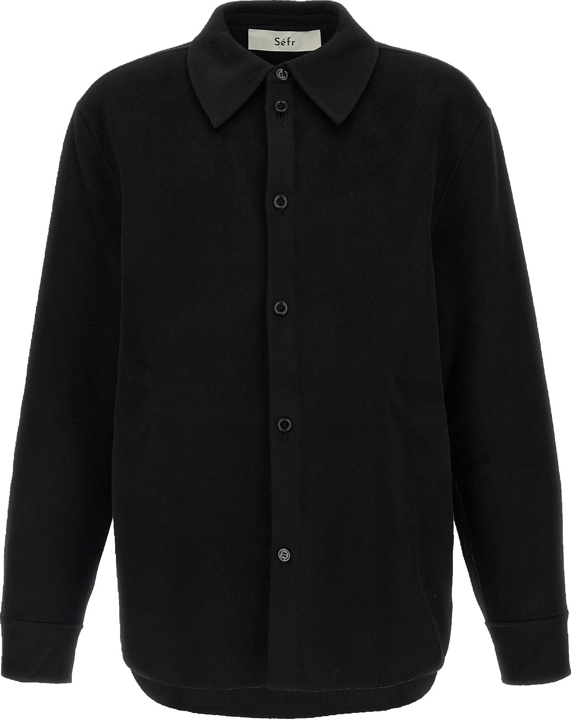 SÉFR Black Wool Blouse