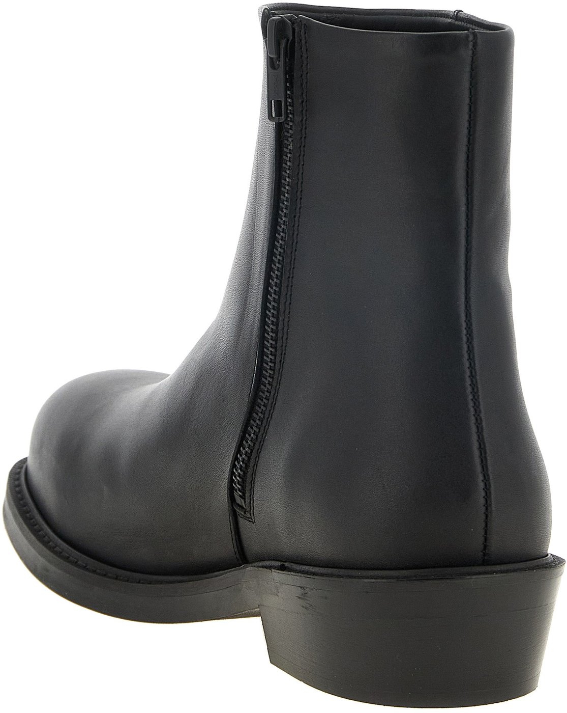 SÉFR Black Calfskin Ankle Boots