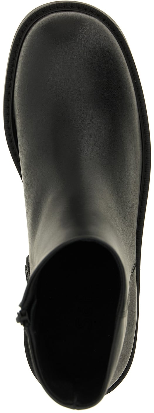 SÉFR Black Calfskin Ankle Boots