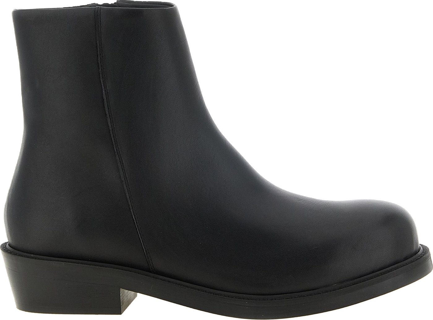 SÉFR Black Calfskin Ankle Boots