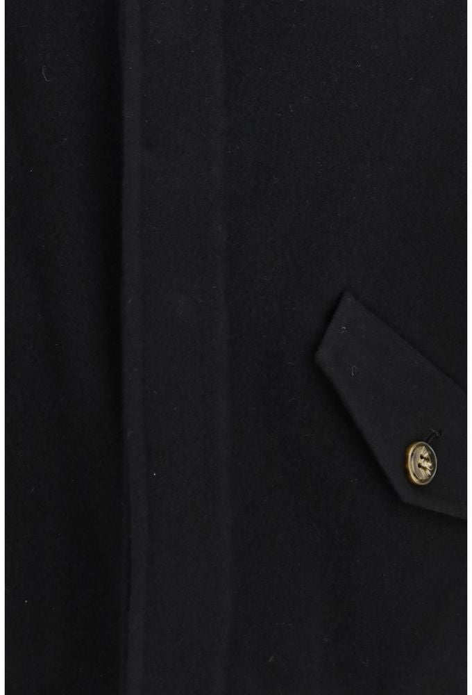 SÉFR Black Wool Oves Aries Full-Length Jacket