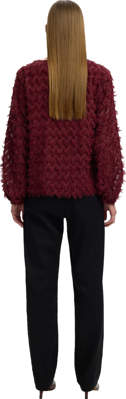 Selected Femme - SLWMYLA LS RELAXED TOP - 16102248 - Tawny Port
