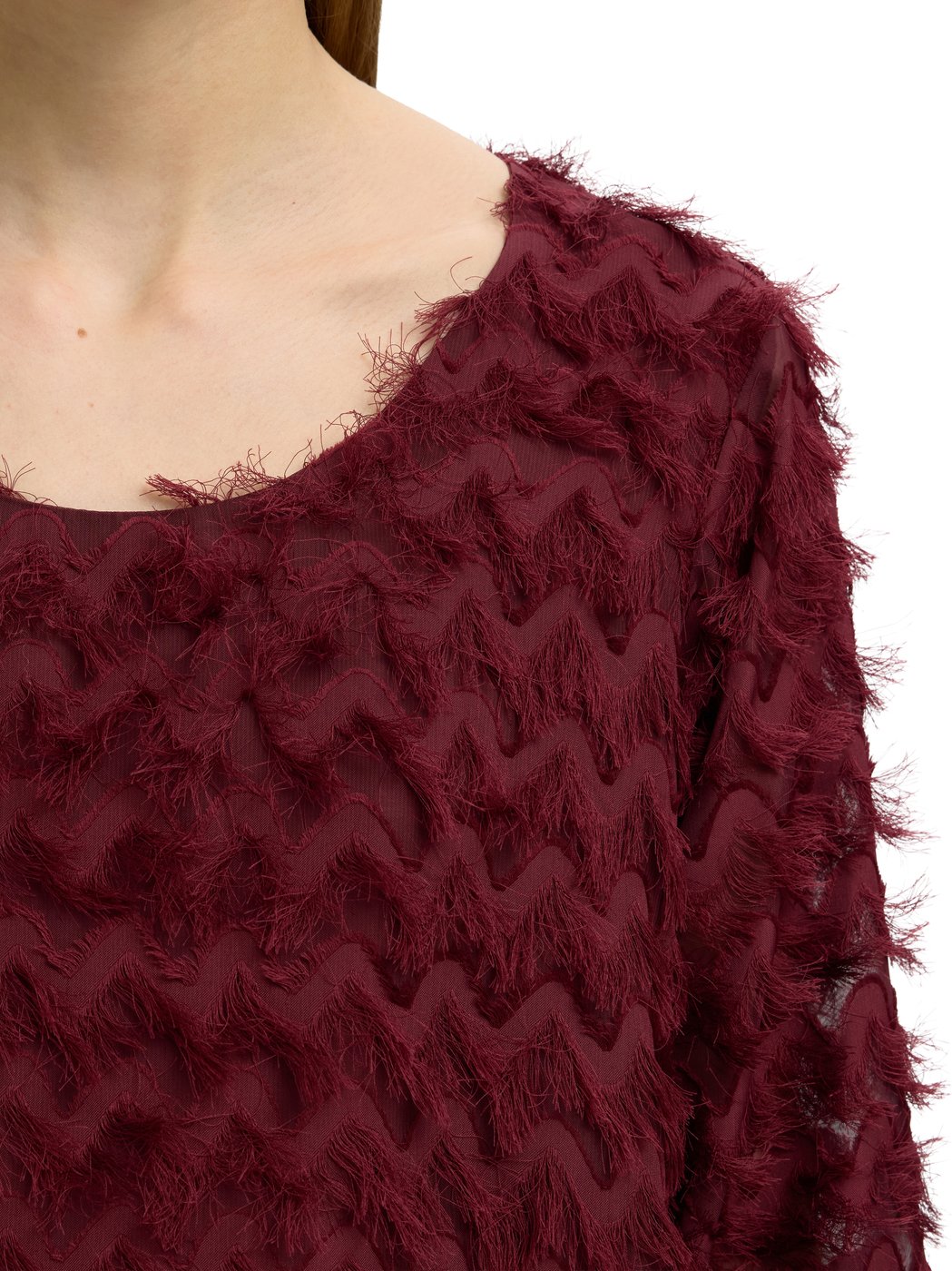 Selected Femme - SLWMYLA LS RELAXED TOP - 16102248 - Tawny Port